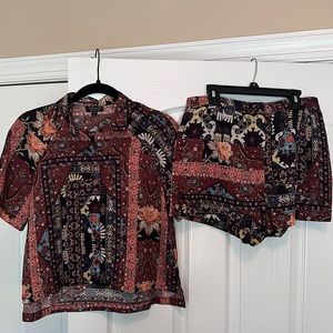 Topshop women’s matching set top size 4 bottoms size 6